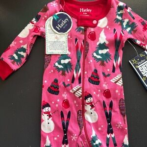 NWT Hatley Christmas Pajama Footie Winter one piece 3-6 months